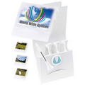 4-1 Golf Tee Packet with Ball Marker & Tees (2 1/8")